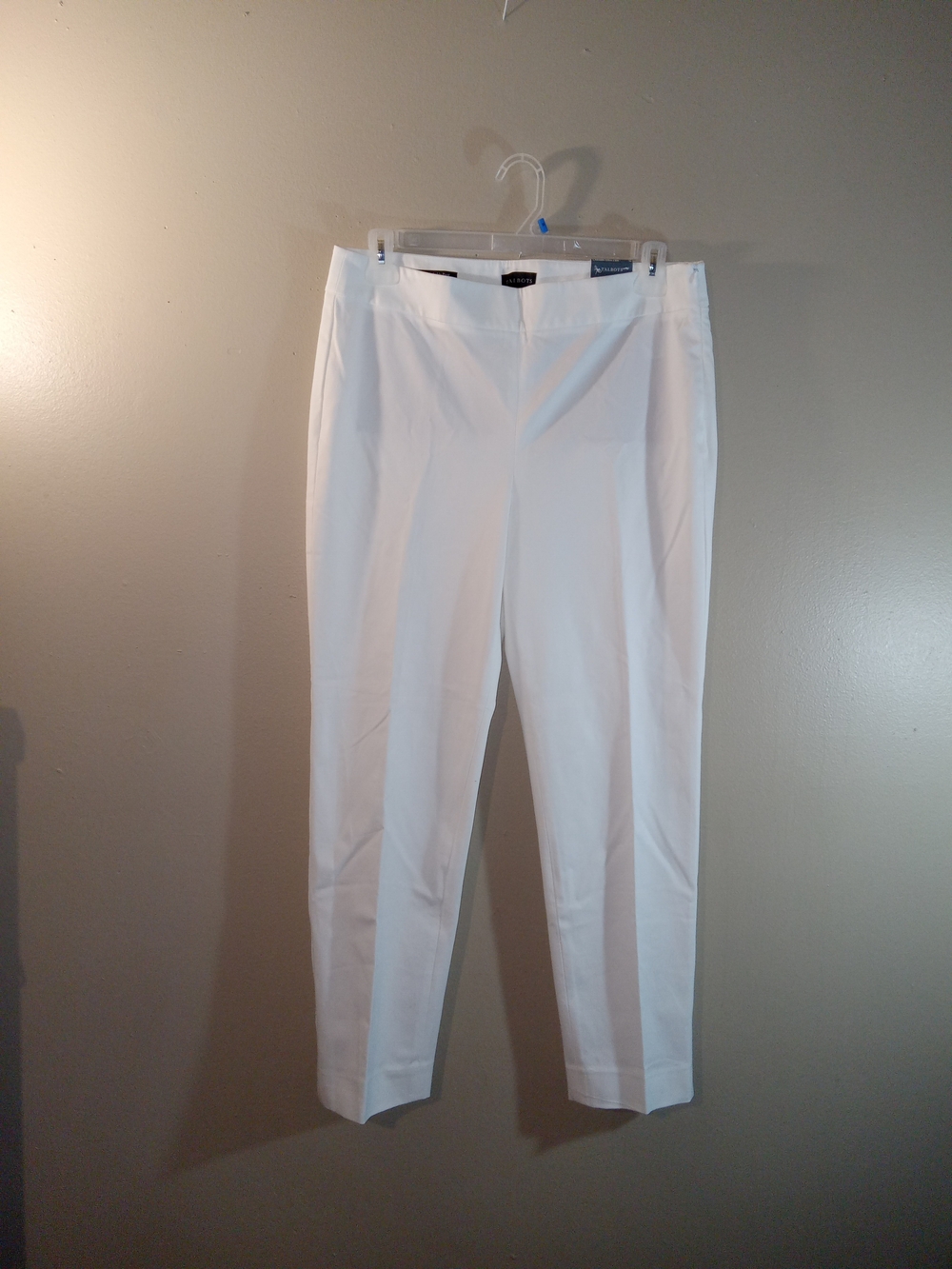 Talbots White Straight Leg Pants